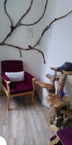 Another armchair at the other side of the room